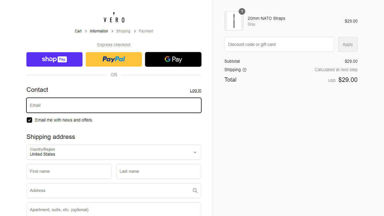 How to apply VERO-Watch coupon code